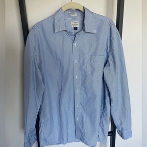 J. Crew Blue Striped Men's Casual Shirt